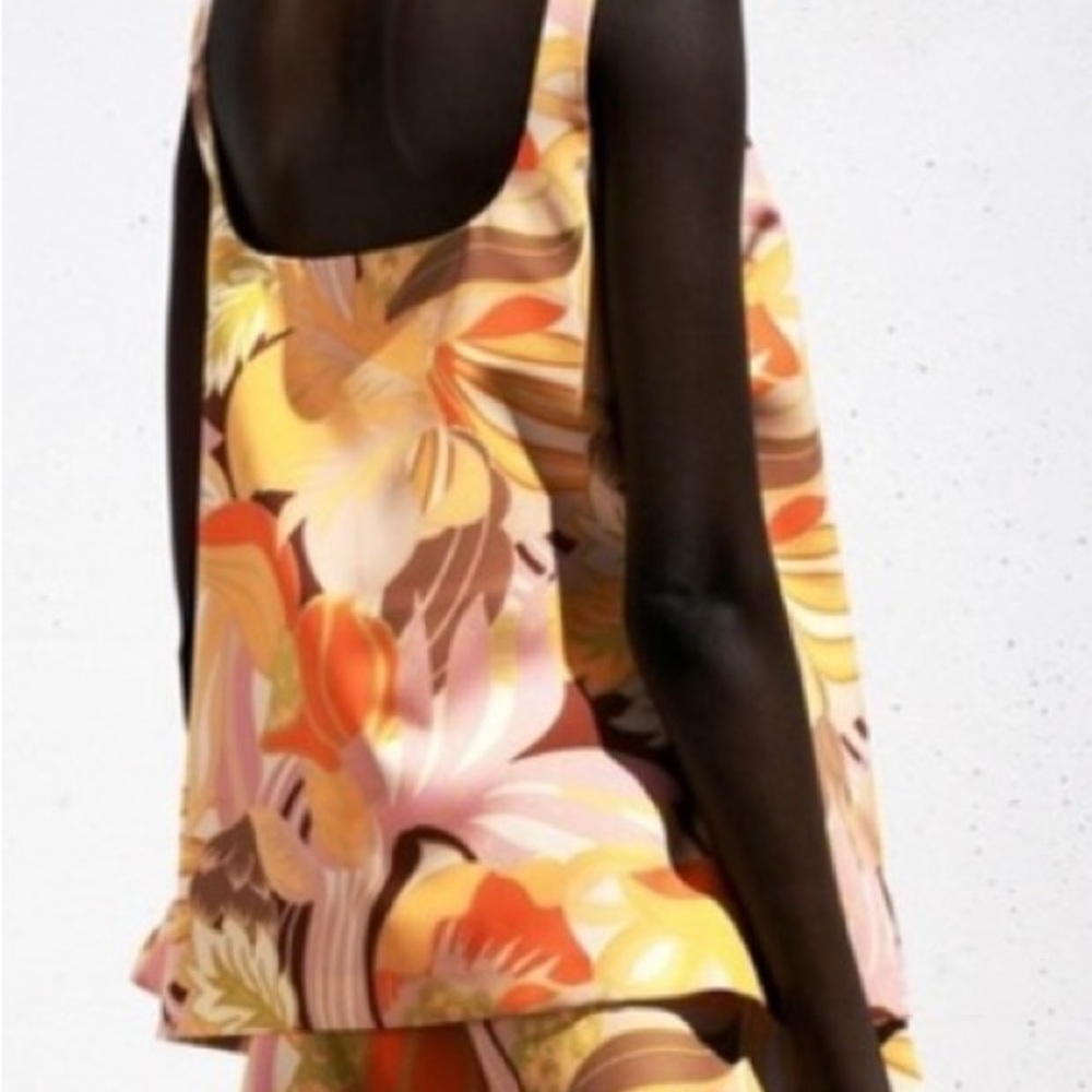 ZARA NWT! PRINTED TOP  MULTICOLORED SIZE LARGE